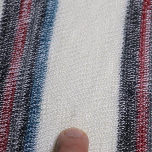 Torrid Striped Aztec Boho Open Front Fringe Sweater Vest, 1X - Picture 13 of 13